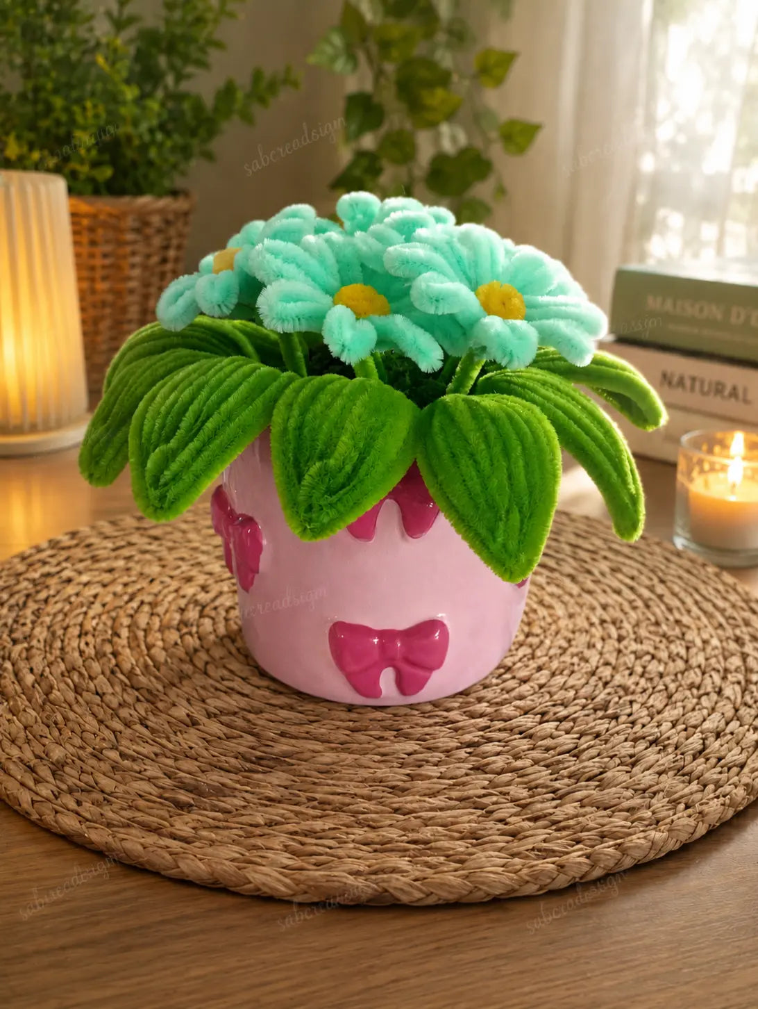🌼 Pot floral pâquerettes Pastel 🌼