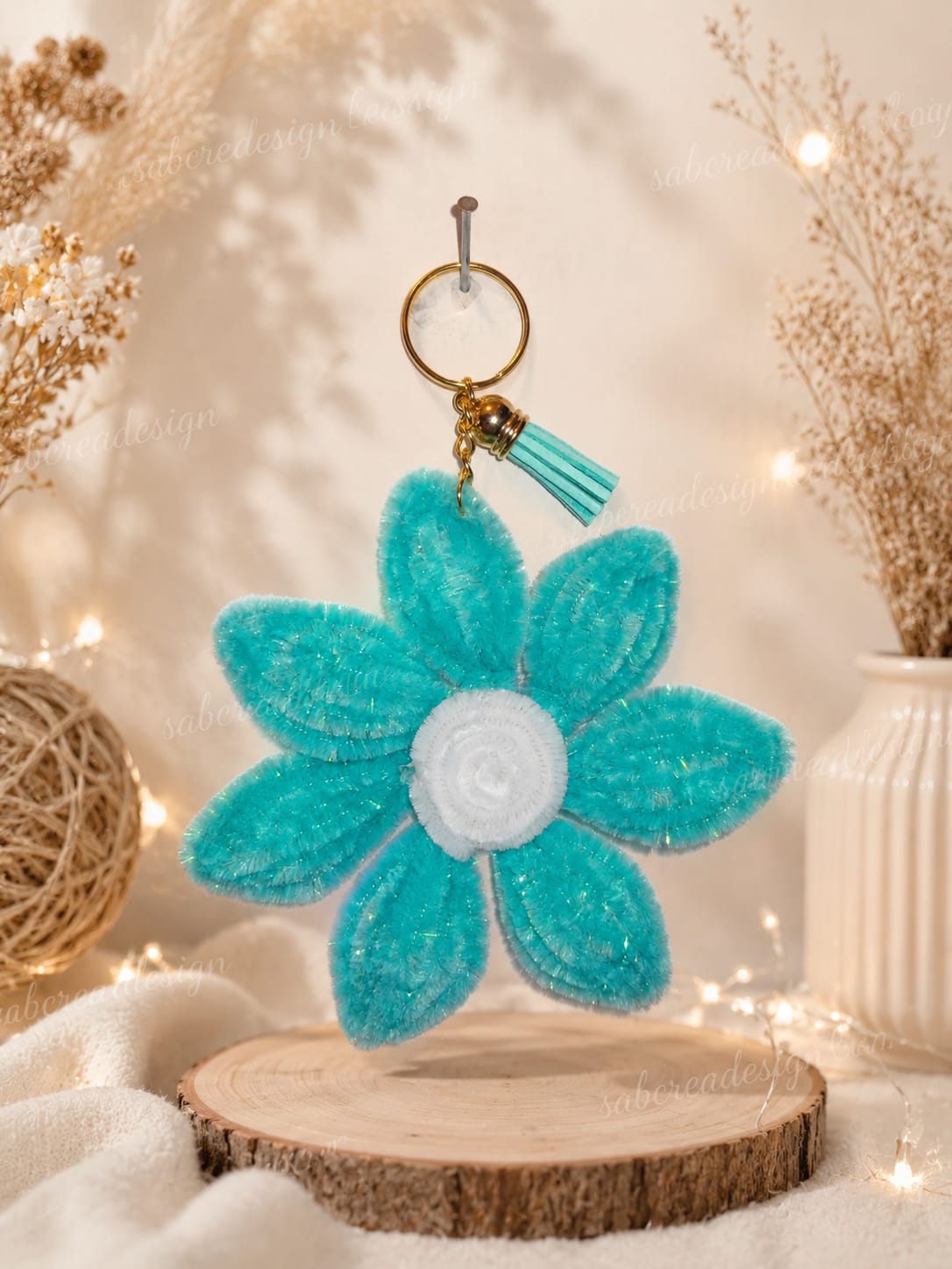 Porte clés fleur