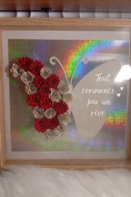 Cadre en fleur roulé 25x25