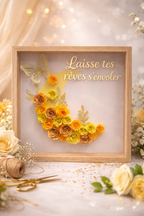 Cadre en fleur roulé 25x25