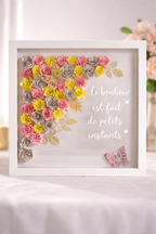 Cadre en fleur roulé 25x25